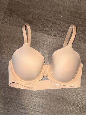Aerie SMOOTHEZ Full Coverage Lightly Lined Underwire Bra 34D Tan Nude